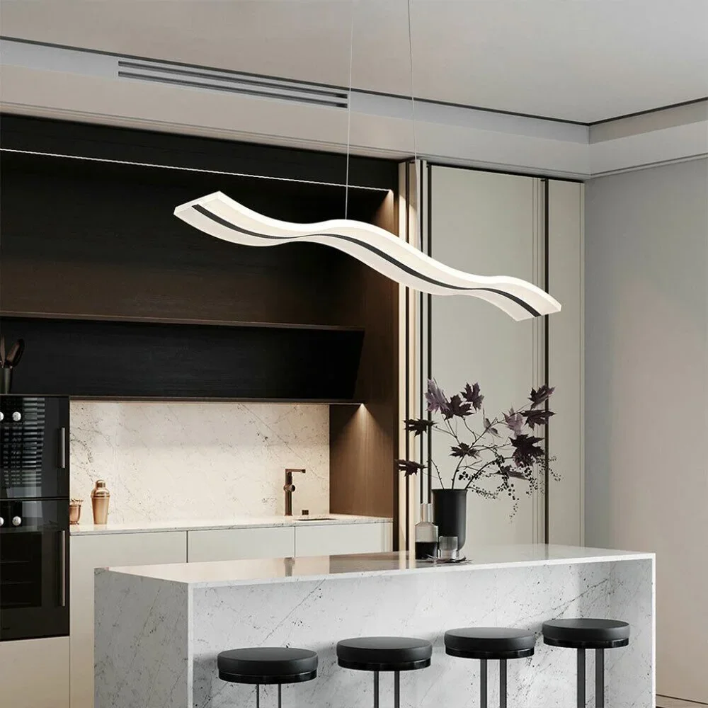 Curvy Wave Chandelier / Ceiling Light